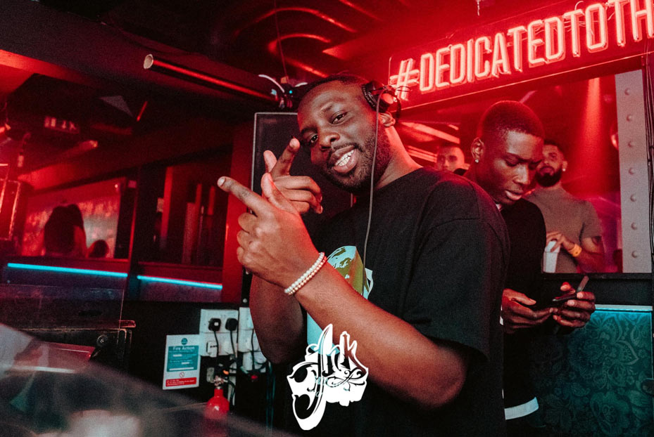 Inks resident DJ on the decks