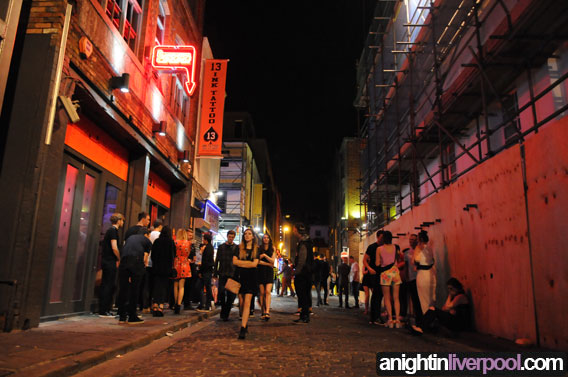 Saturday night out in Liverpool