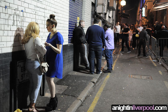Saturday night out in Liverpool