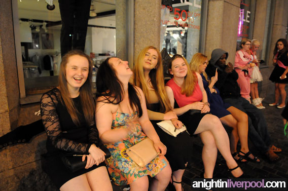 Saturday night out in Liverpool