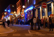 wood street at night